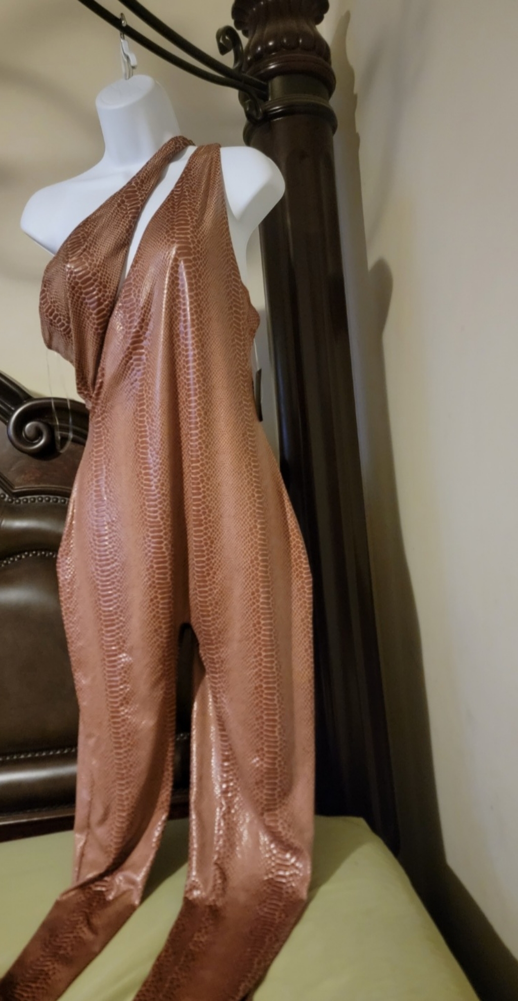 Elegant Python Print Jumpsuit